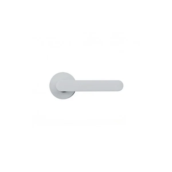 Poignée de porte ronde blanche