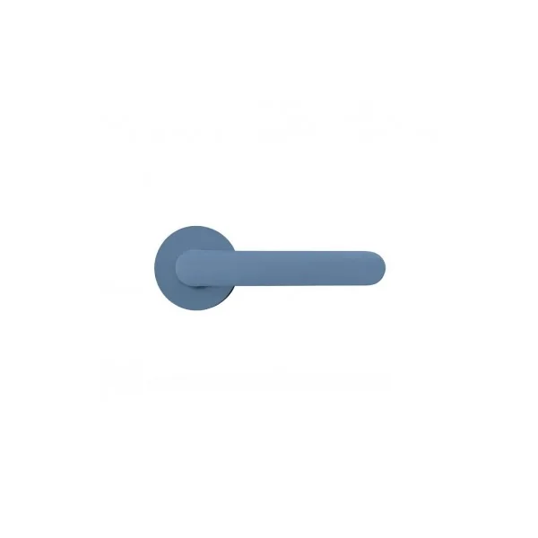 Poignée de porte ronde bleue