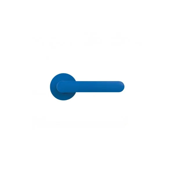 Poignée de porte ronde bleue