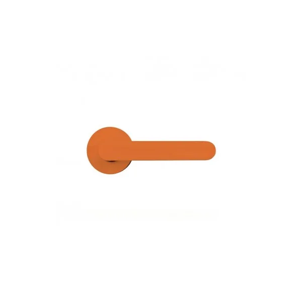 Poignée de porte ronde orange