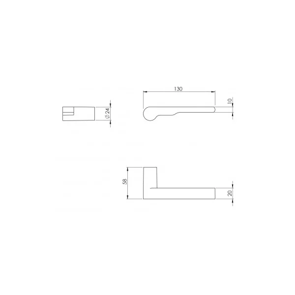 Poignée de porte VERUM Wind, design haut de gamme