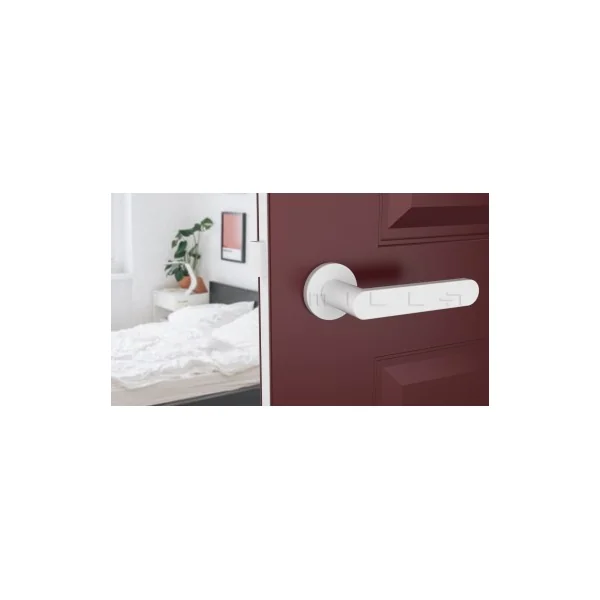 Poignées de porte design coloris blanche ALORA