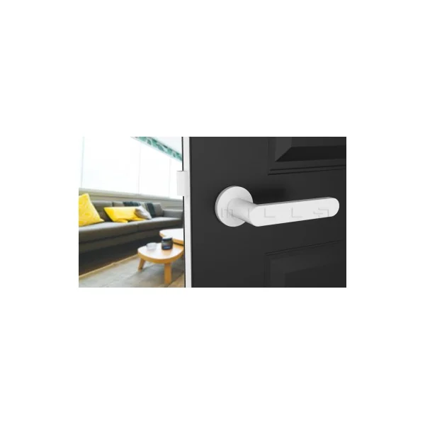 Poignées de porte design coloris blanche ALORA