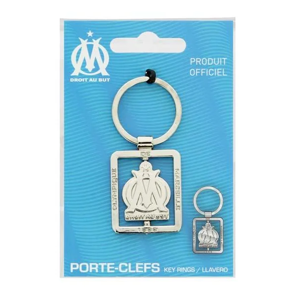Porte-clefs metal tournant olympique de marseille - O.MARSEILLE