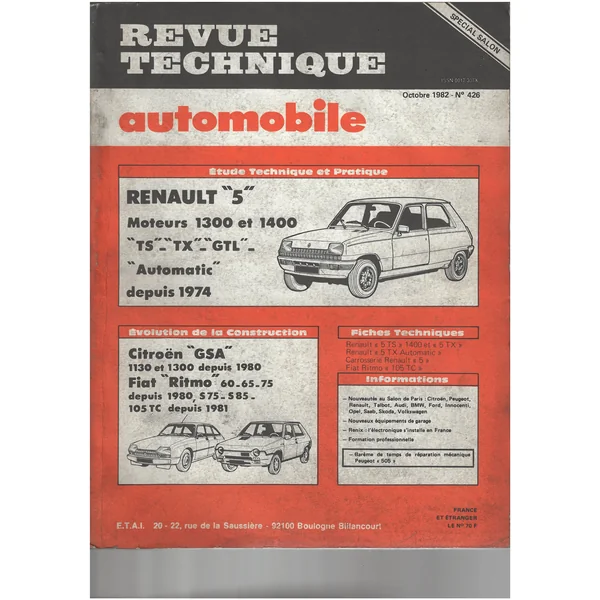 RTA N°426 - Octobre 1982