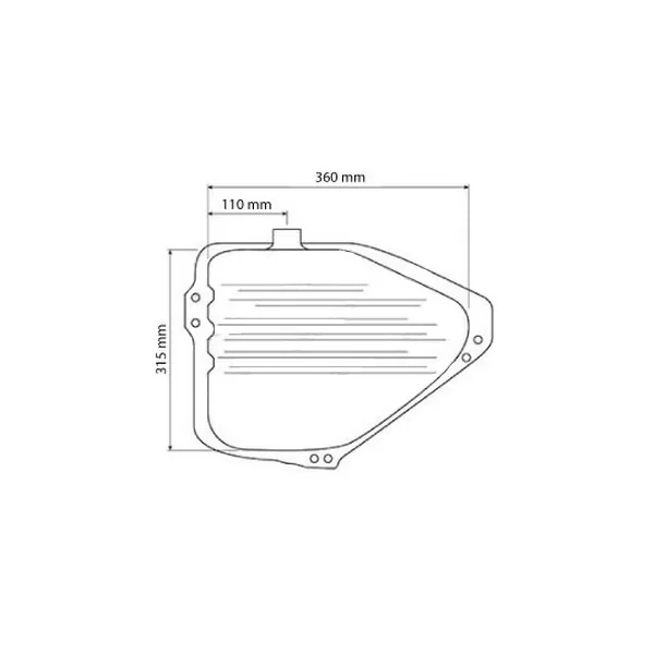 Réservoir de carburant - Fordson et Ford - 2610, 2810, 2910, 3610, 3910, 4000, 4110, 4600, 4610