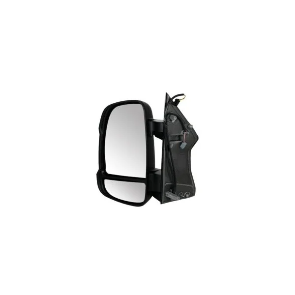 Rétroviseur gauche manuel pour CITROËN JUMPER II ph.1 2006-2014, bras court, sonde, feu clignotant orange (16W), Neuf