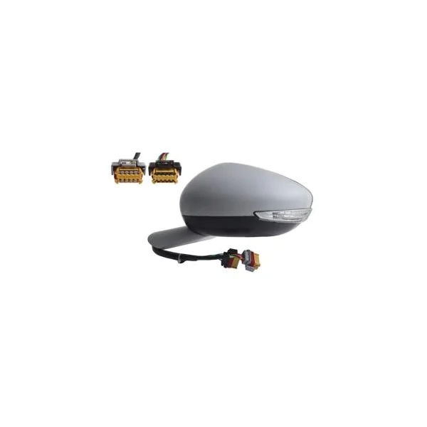 Rétroviseur gauche pour PEUGEOT 508 I phase 2, 2014-2018, rabattable électriquement, BLIS, dégivrant, feu de courtoisie, feu clignotant, Neuf à peindre