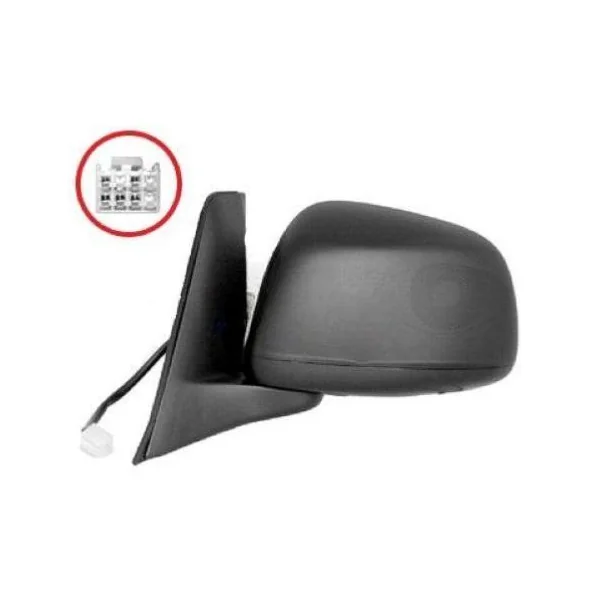 Rétroviseur gauche électrique pour FIAT SEDICI depuis 2007, chauffant, connecteur 5 PIN, Mod. jusqu'à 12/2011, Neuf