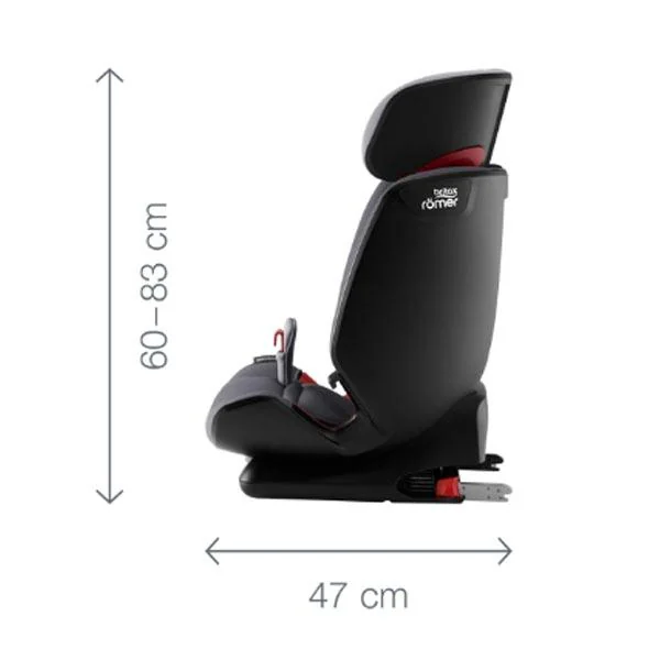 Siège auto évolutif « ADVANSAFIX IV» gris – Groupe 1/2/3- BRITAX
