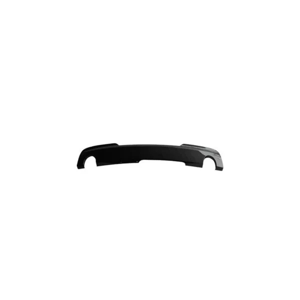 Spoiler Pare chocs arrière pour BMW Serie 5 F10 M-TECH, 2010-2013, avec double trous, noir, Neuf