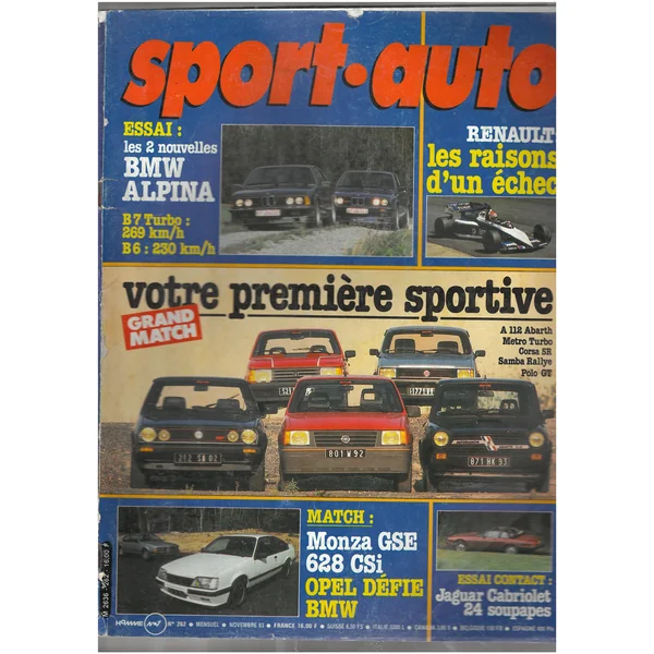 Sport Auto N°262 Novembre 1983