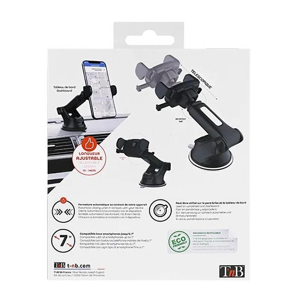 SUPPORT AUTOMATIQUE TELESCOPIQUE VENTOUSE - T'NB