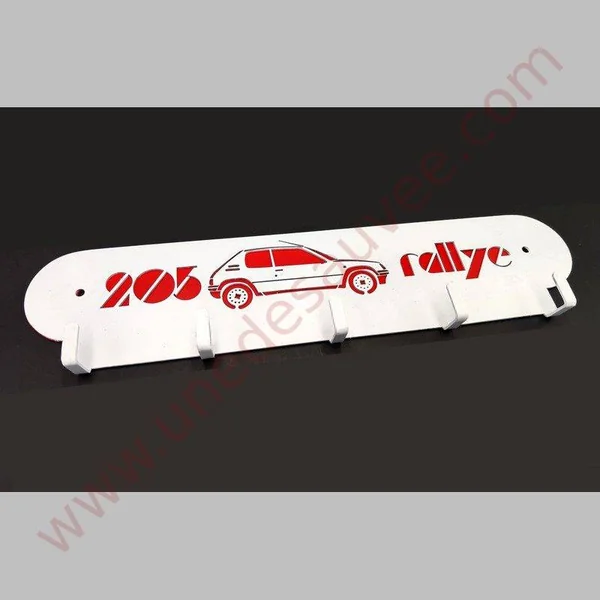 SUPPORT CLES OUTILS GARAGE EN ACIER DECOPE LASER PEUGEOT 205 1.3 RALLYE