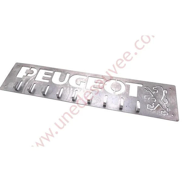 SUPPORT CLES OUTILS GARAGE EN ACIER DECOPE LASER PEUGEOT