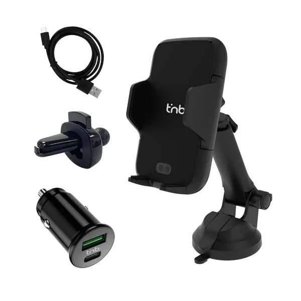 SUPPORT MOTORISE 3 EN 1+CAC+CABLE USB-C MULTI-SURF - TNB