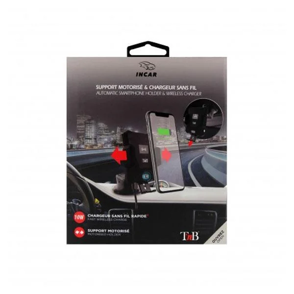 SUPPORT MOTORISE AVEC CHARGE SANS FIL 10W + 2 ACCESSOIRES