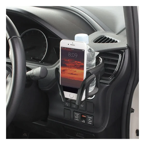 Support smartphone 2 en 1 noir