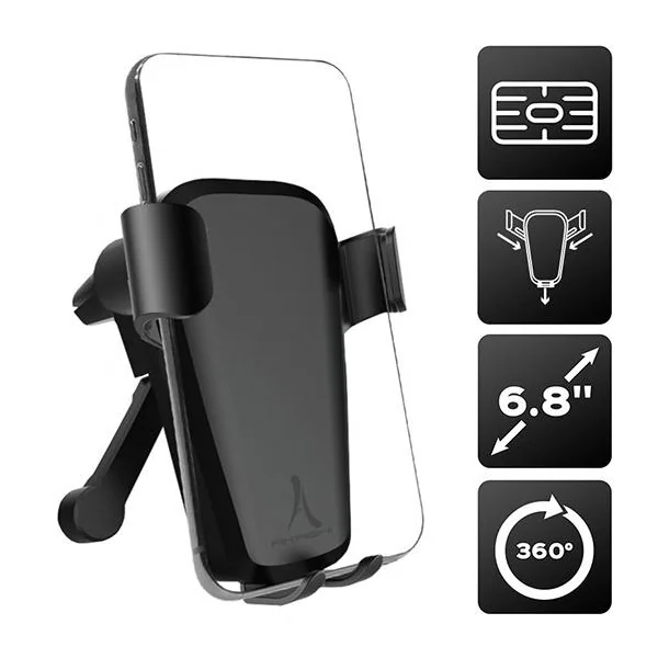 Support Universel Smartphone jusqu'à 6,8 pouces sur Grille d'Aération - AKASHI