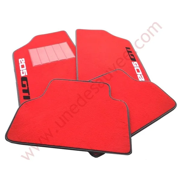 TAPIS SOL REVÊTEMENT MOQUETTE VELOURS AVEC TALONNETTE ET REBORDS TISSU PEUGEOT 205 1.6 1.9 GTI